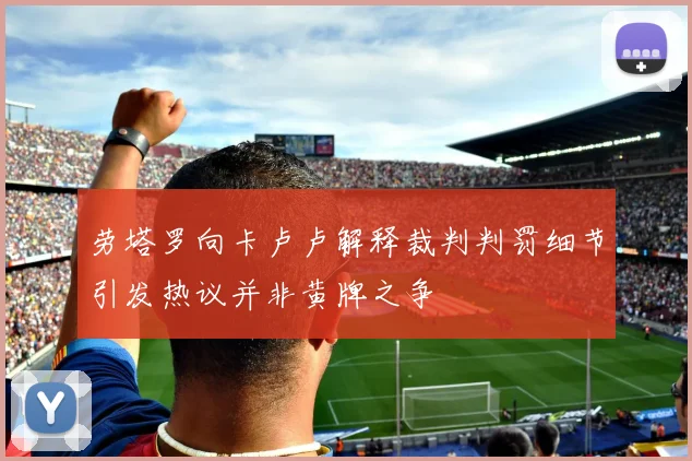 劳塔罗向卡卢卢解释裁判判罚细节引发热议并非黄牌之争